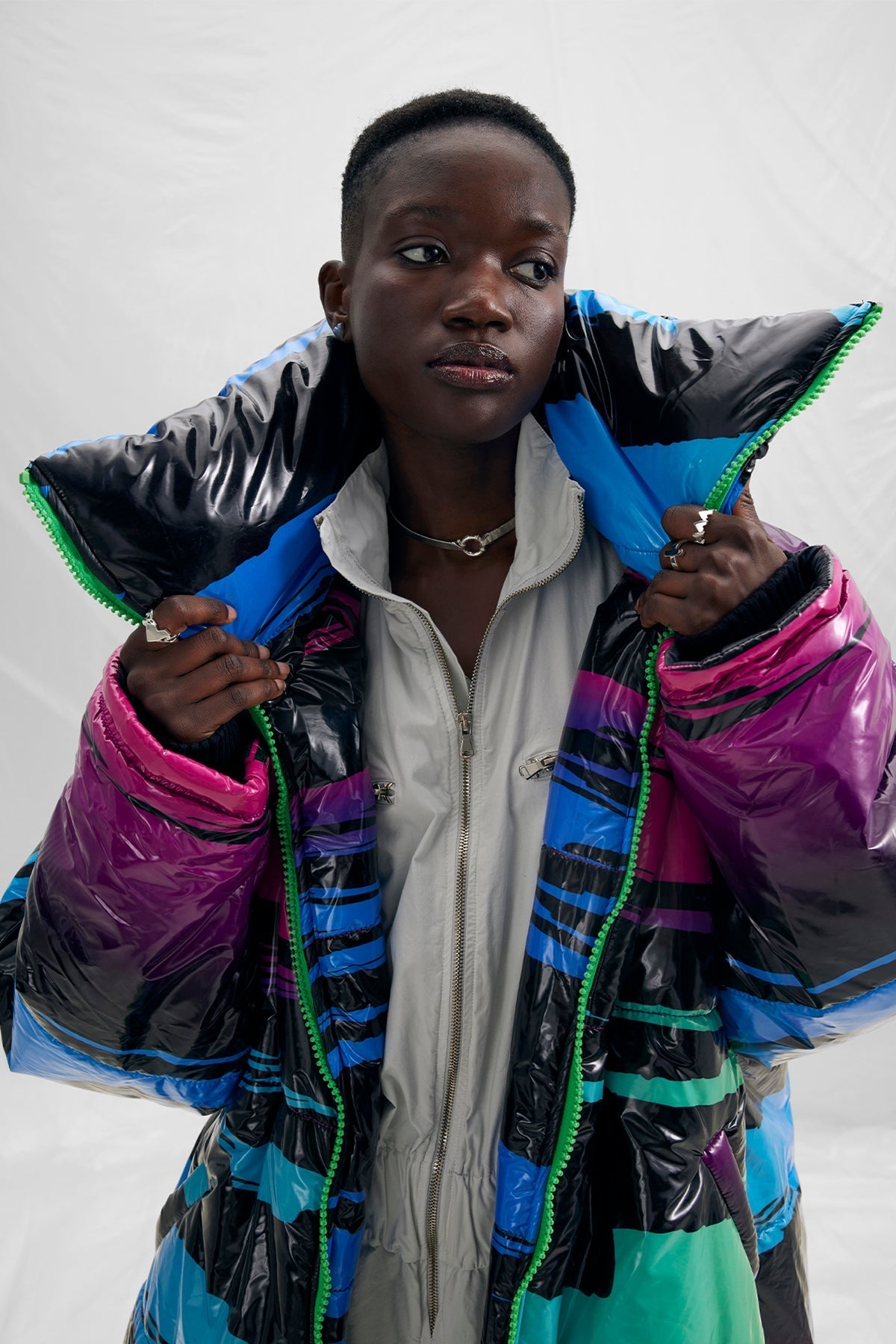Multicolor Blouson 14440