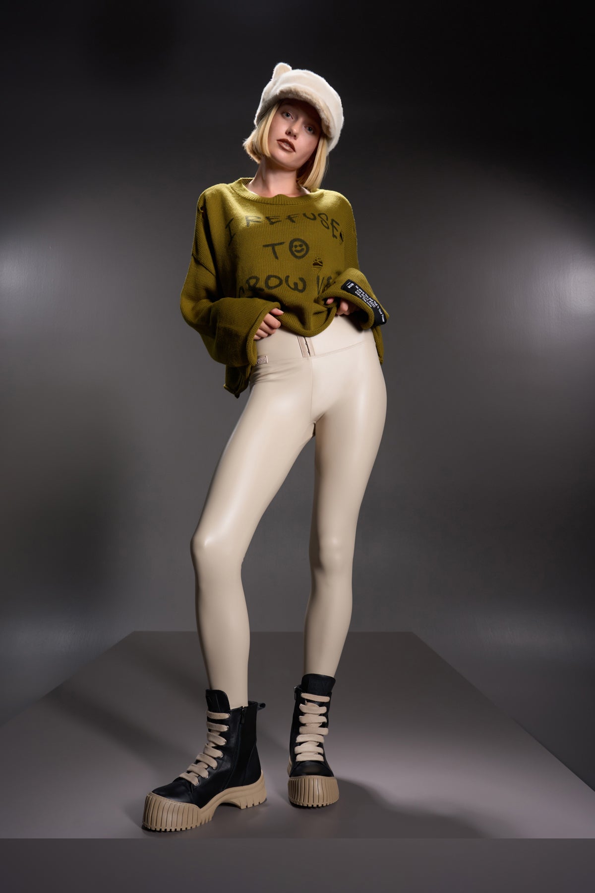 Beige Leggings 16288