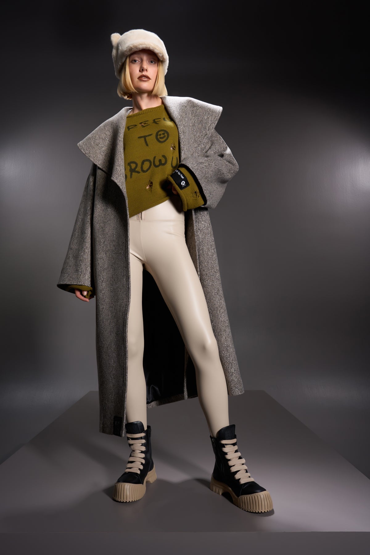 Beige Leggings 16288
