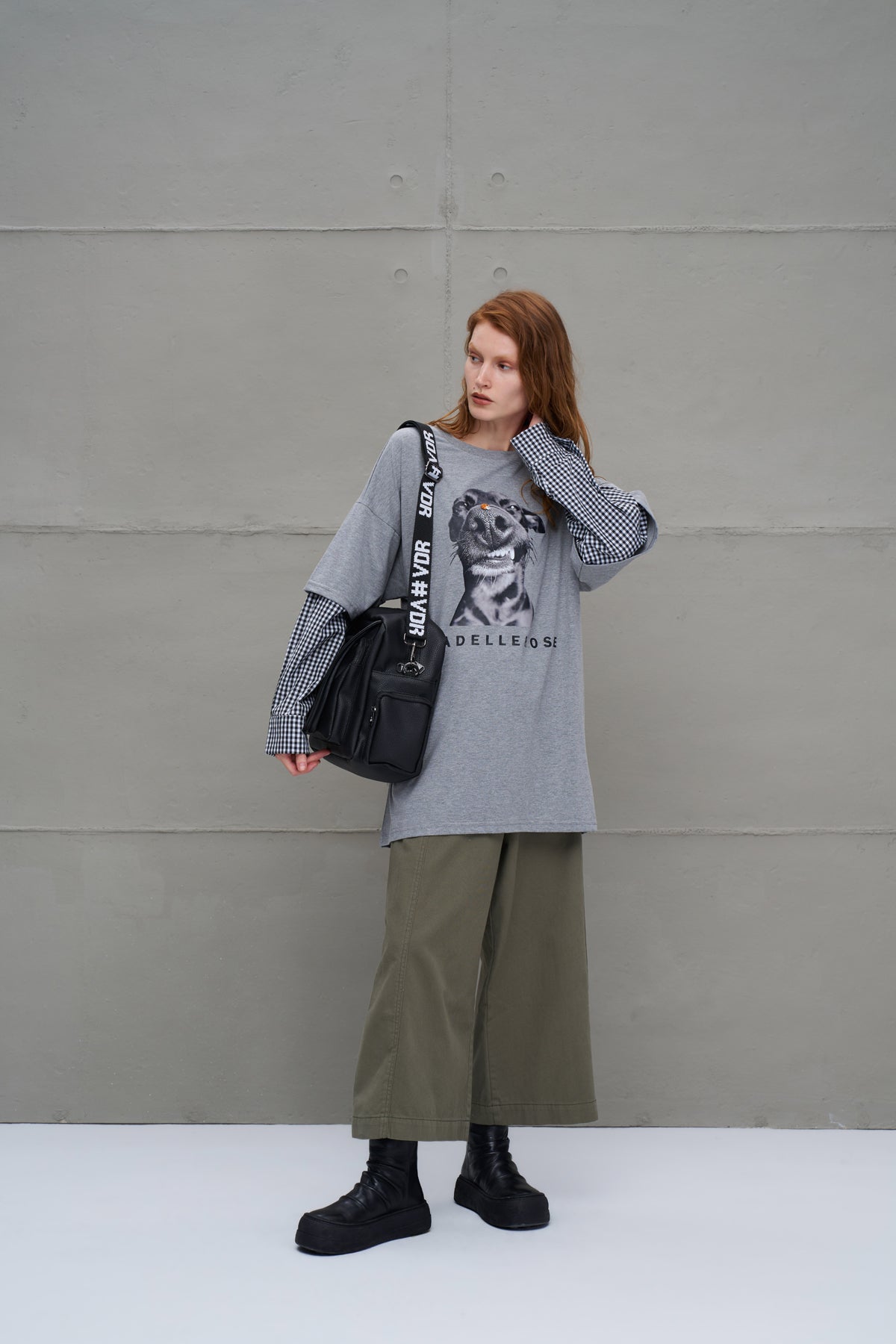 Anthracite Melange Oversized T-shirt 18033