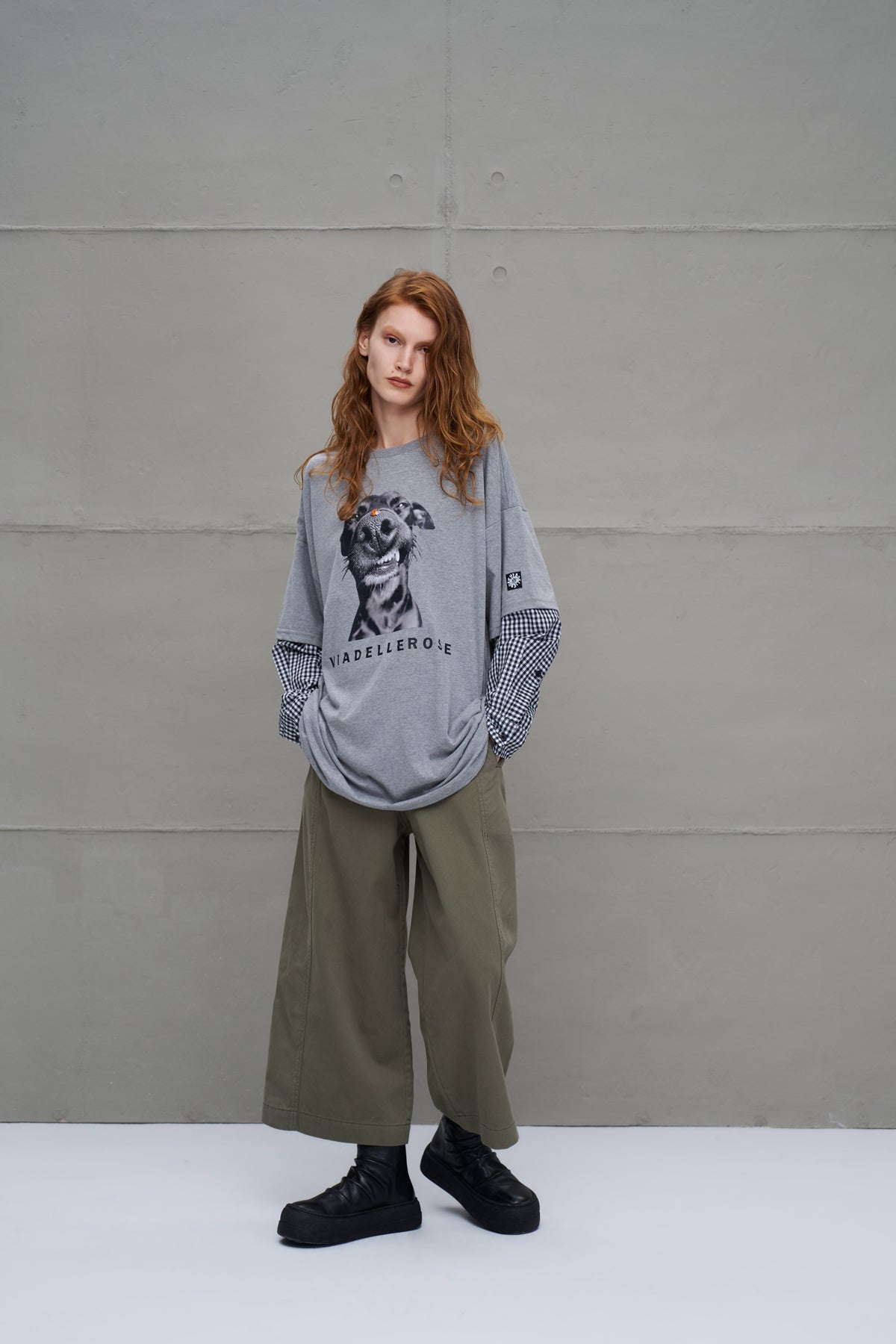 Anthracite Melange Oversized T-shirt 18033