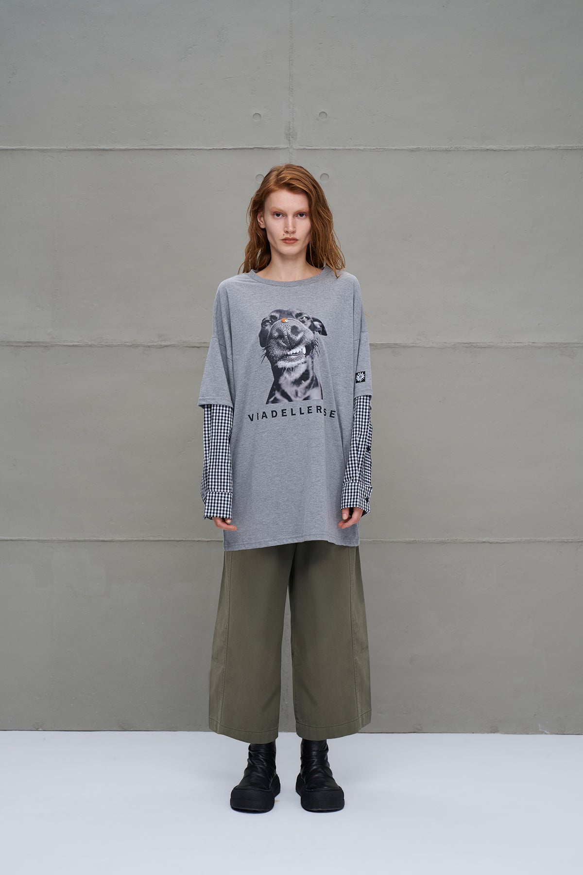 Anthracite Melange Oversized T-shirt 18033