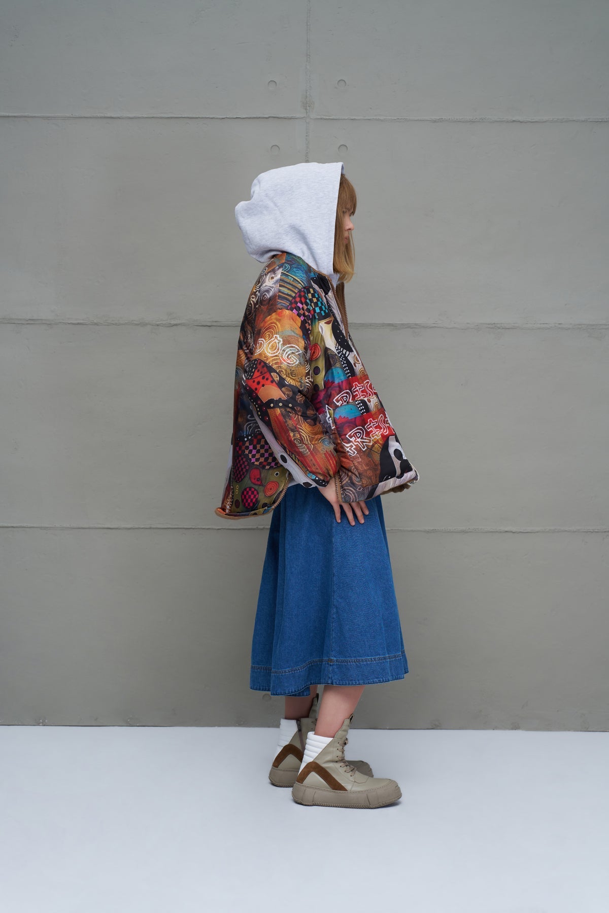 Camel Reversible Drawstring Oversized Coat 18135