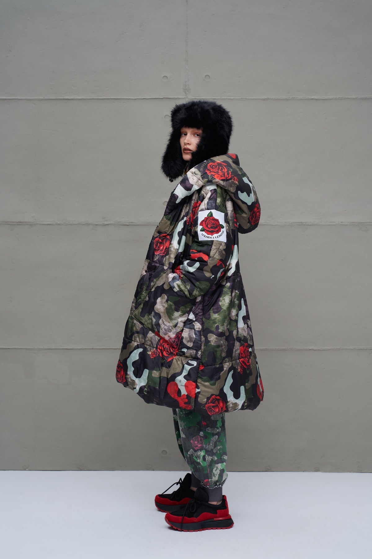 Camo Camouflage Puffer Long Oversized Coat 18136
