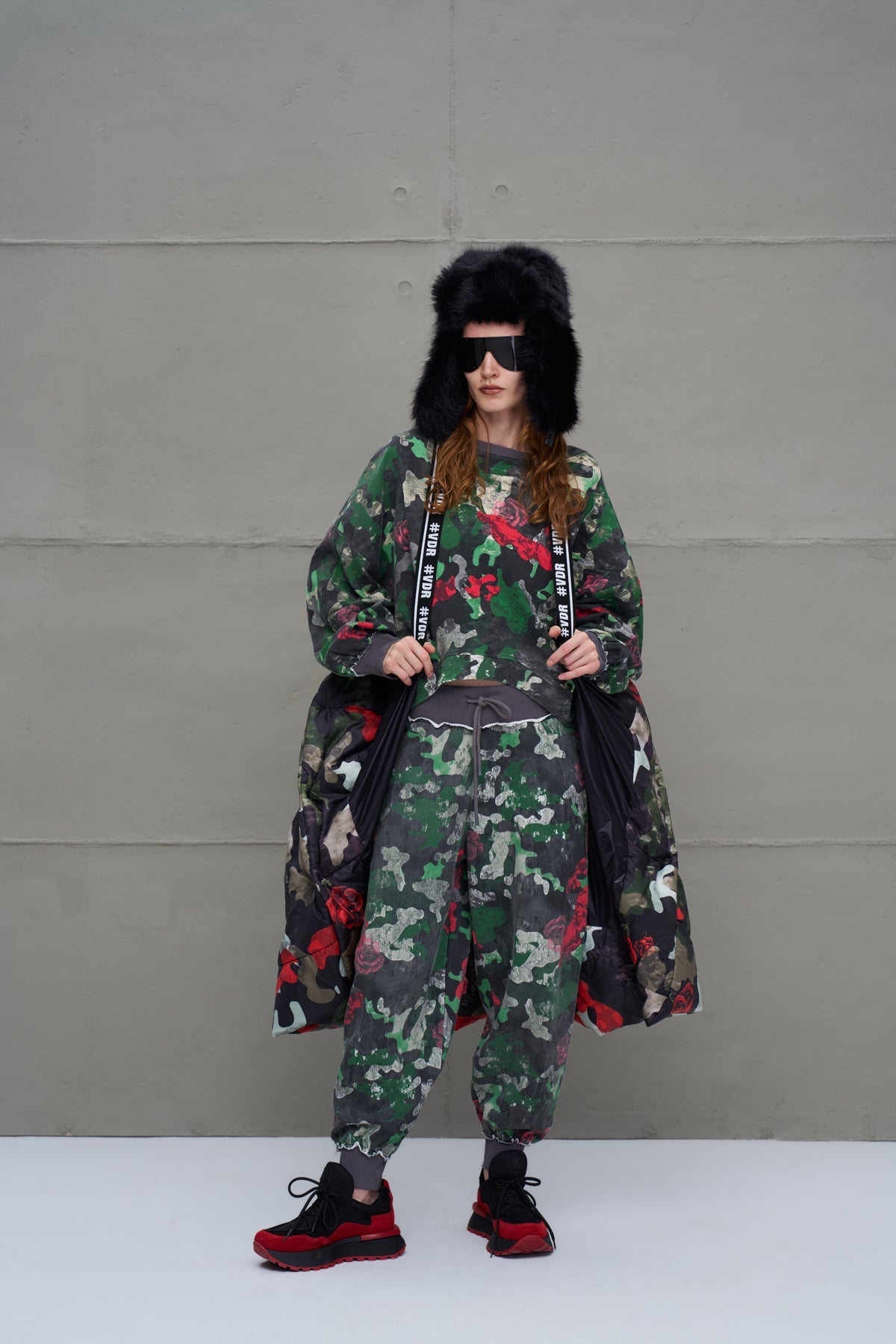 Camo Camouflage Puffer Long Oversized Coat 18136