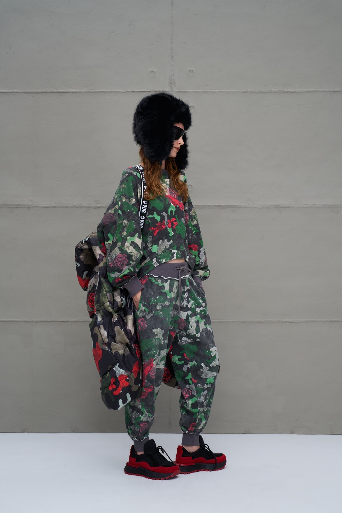 Camo Camouflage Puffer Long Oversized Coat 18136