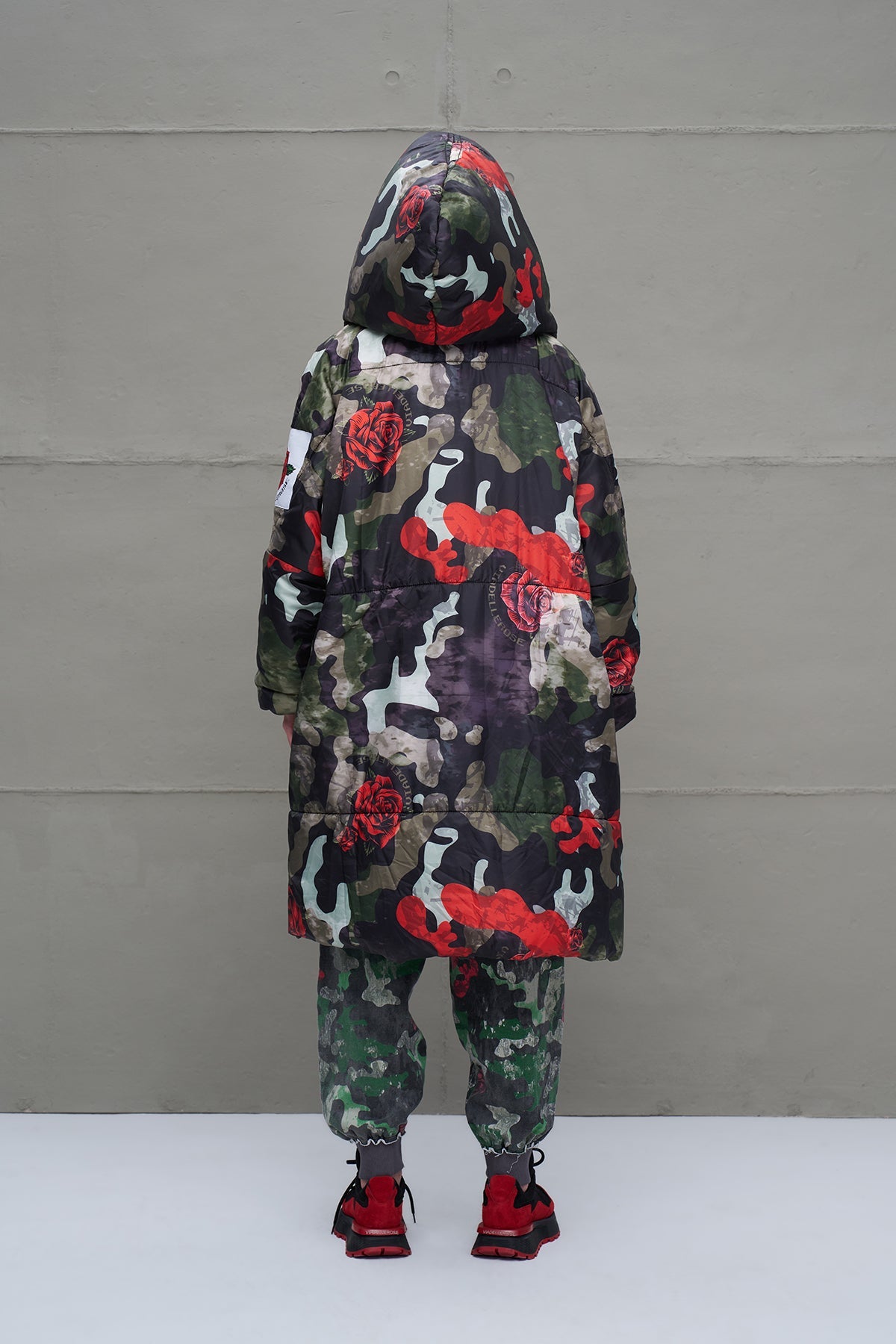 Camo Camouflage Puffer Long Oversized Coat 18136