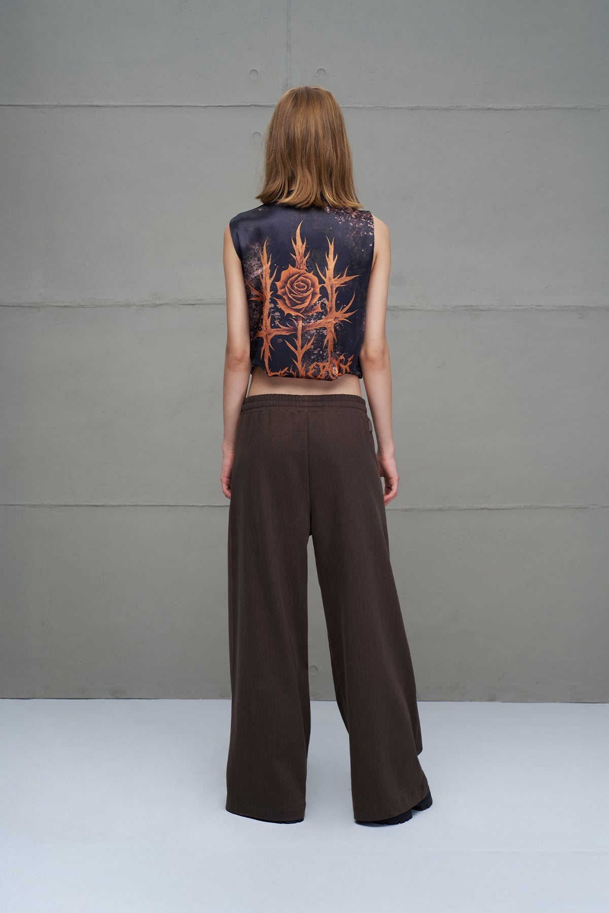 Brown Wide Leg Trousers 18212