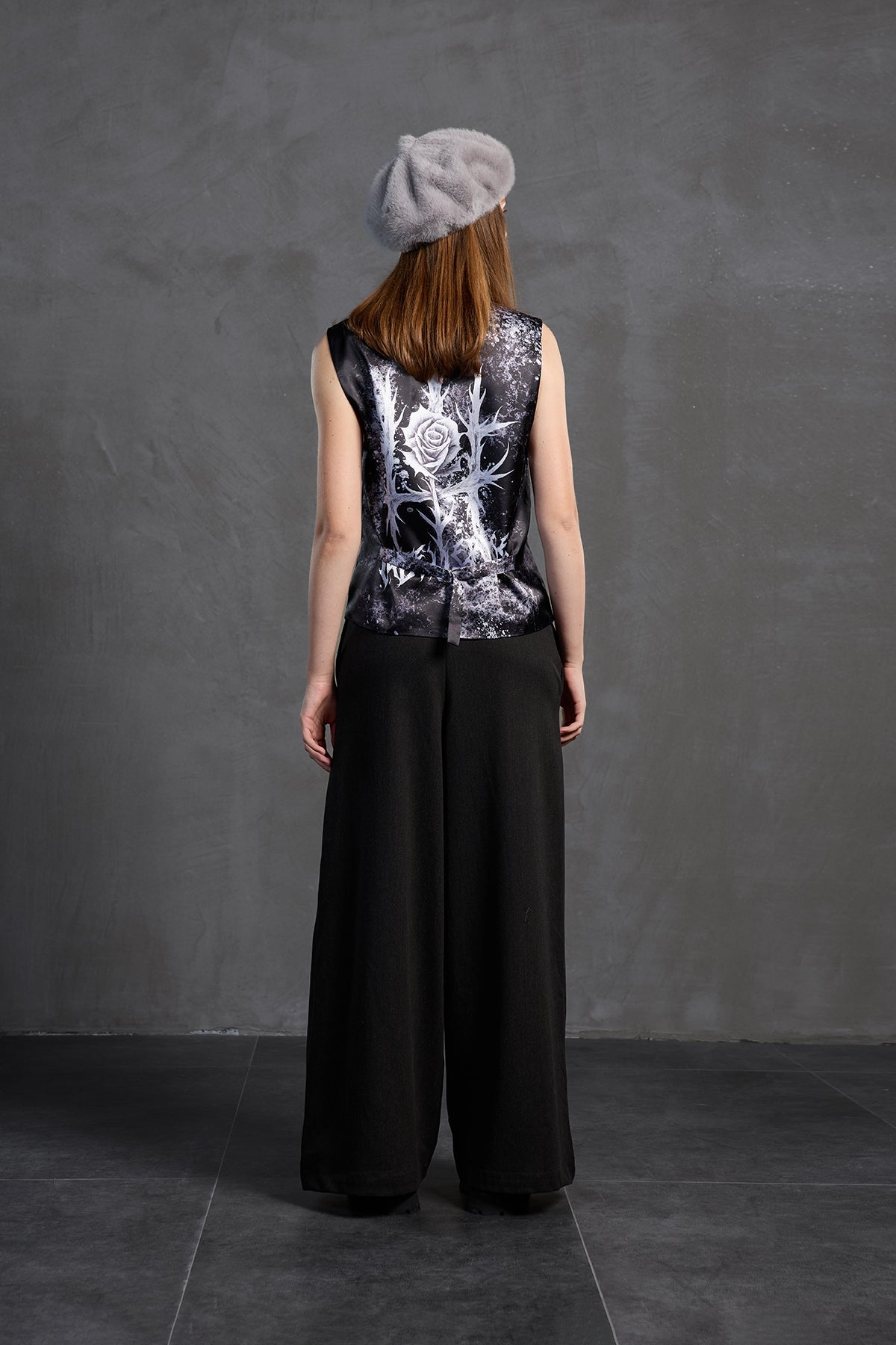 Black Wide Leg Trousers 18212