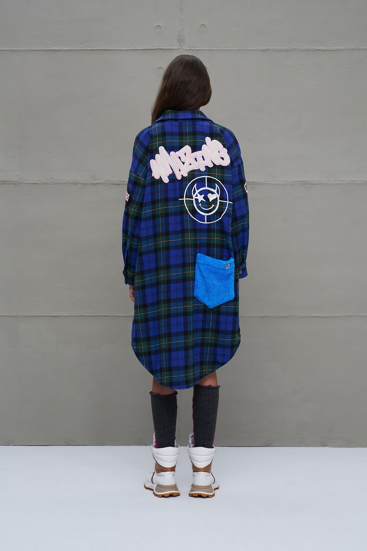 Anthracite Pink Logo Detailed Armless 18287